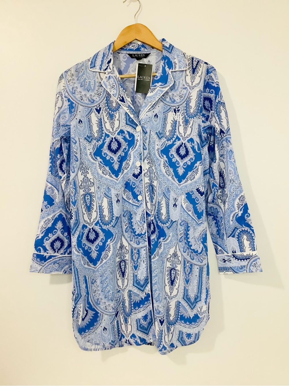 Lauren Ralph Lauren  Paisley Nightshirt Brand New, Sz. S - Picture 3 of 13
